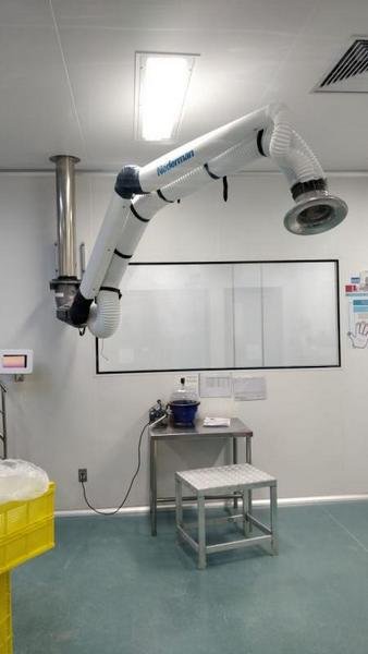 Sistema de ventilação mecânica para laboratório